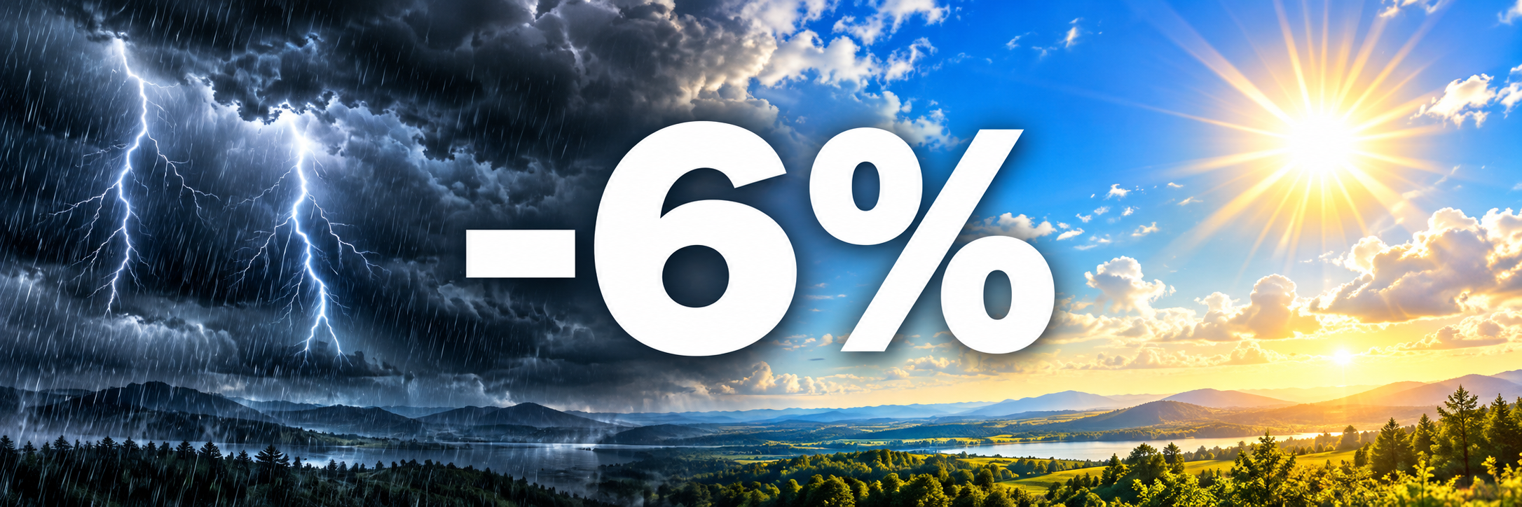 La solution est simple, c’est -6%